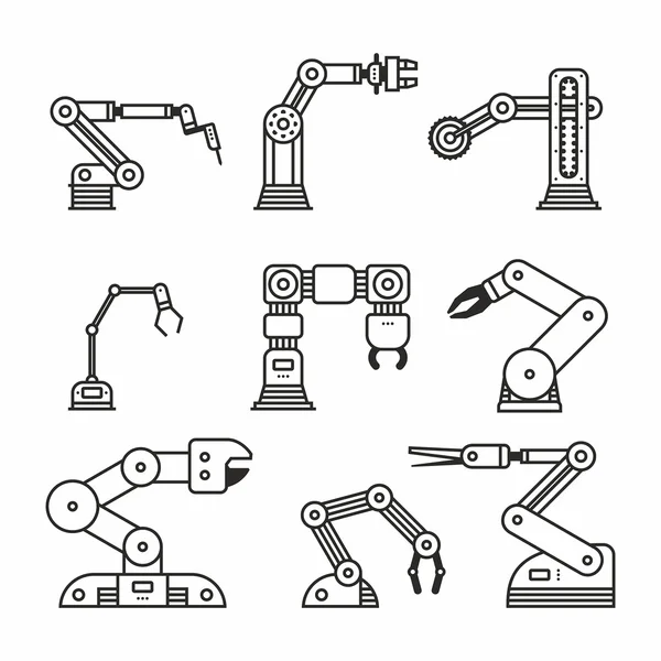 Bras robot industriel Graphismes Vectoriels