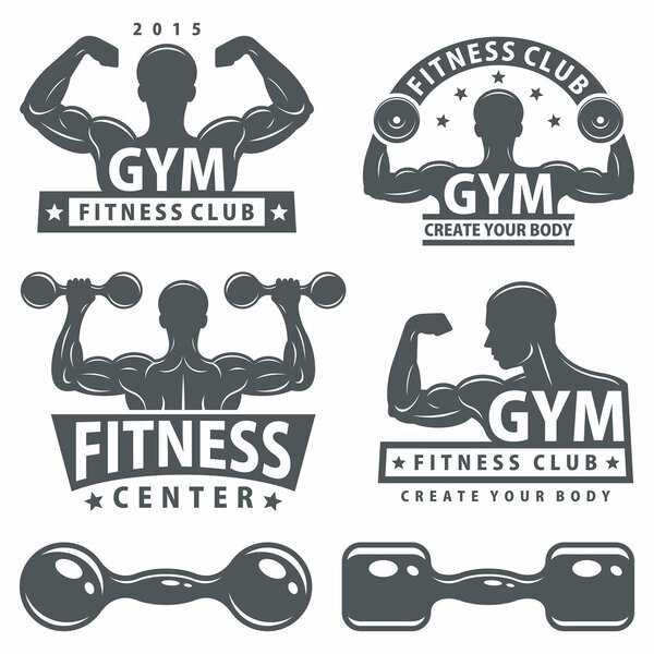 Gym Emblems Set