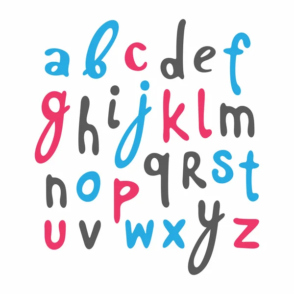 Ręcznie rysowany alfabet — Wektor stockowy