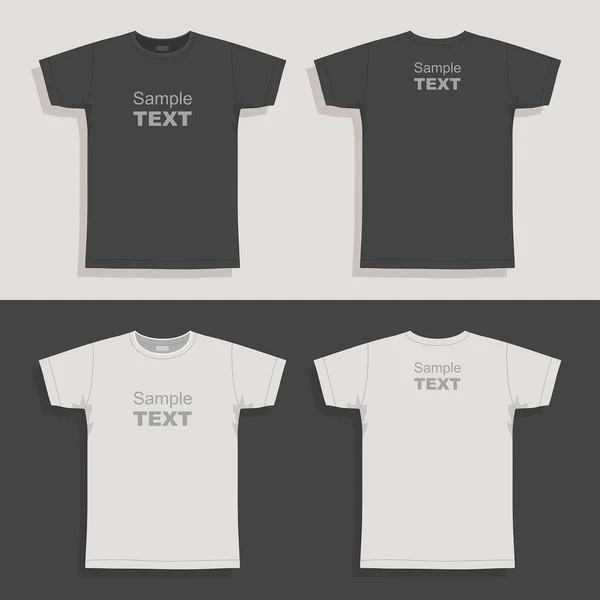 Mannen t-shirt ontwerpsjabloon — Stockvector