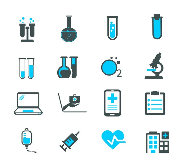 Definir ícones de medicina — Vetor de Stock