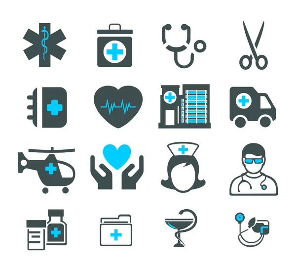 Set medicine icons — Stock Vector