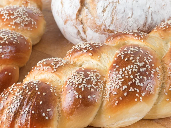 自家製の丸いパン — ストック写真
