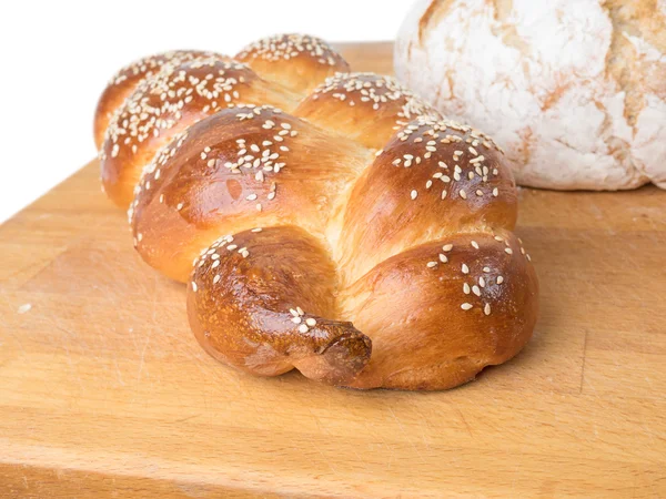 Hausgemachtes rundes Brot — Stockfoto