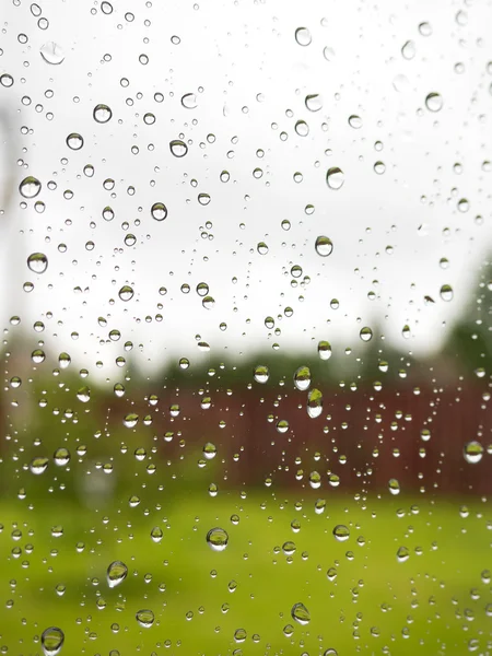 Regen auf Glas — Stockfoto