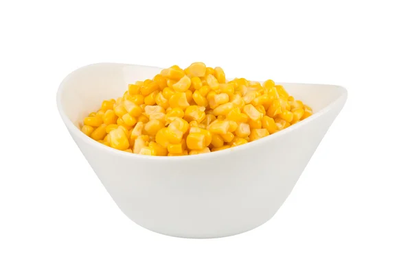 Yellow corn in a bowl — Stock Photo, Image