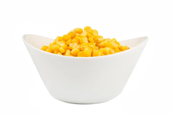 Yellow corn in a bowl — Stock Photo, Image