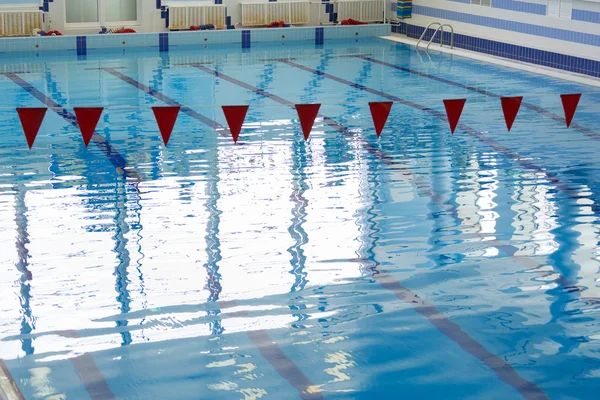 Compétition piscine intérieure — Photo