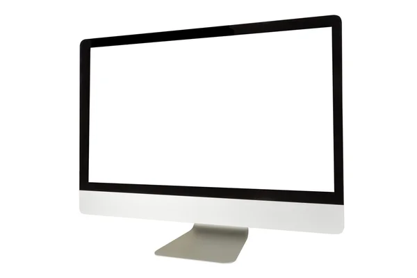 Pantalla de ordenador con pantalla en blanco —  Fotos de Stock