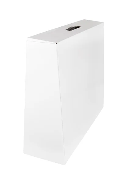 Pudełko kartonowe izolowane na białym tle — Zdjęcie stockowe
