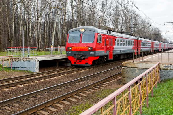 Ferrovie russe treno elettrico pendolare Immagine Stock