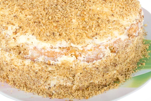 Home sweet three-layer cake — Stock Photo, Image