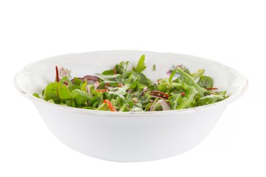 roka ve kırmızı biber salatası