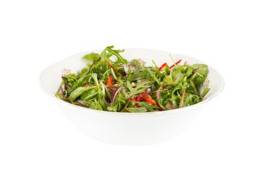 roka ve kırmızı biber salatası