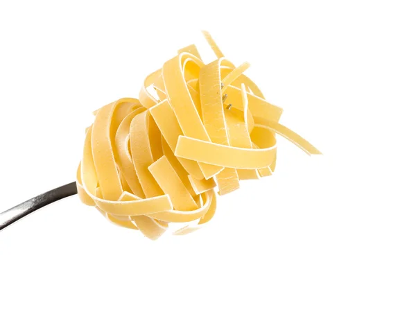 Linguini pasta på en gaffel — Stockfoto