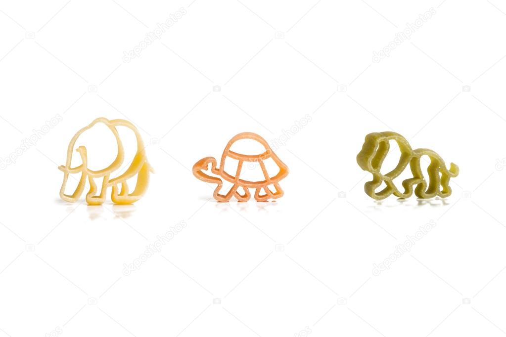 Animal figures pasta