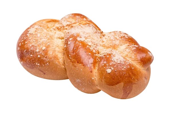 신선한 challah 덩어리 자르십시오 — 스톡 사진