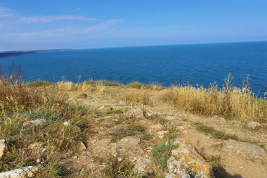 Bulgaristan, Karadeniz. kıyı manzara. kaliakra burun