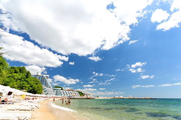 Playa de Varna en el Mar Negro Imágenes de stock libres de derechos