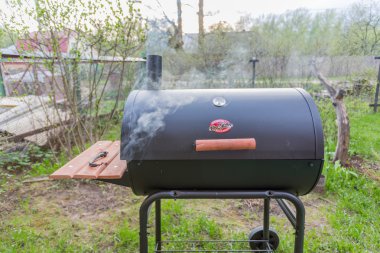 Barbekü Izgara içinde ateş