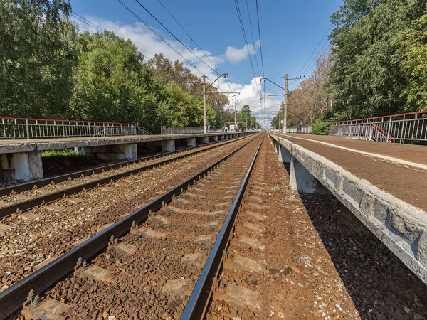 Σιδηροδρομική αποβάθρα — Φωτογραφία Αρχείου