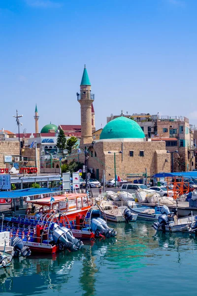 Akko Acre Israel Juli 2020 Blick Auf Den Hafen Des — Stockfoto