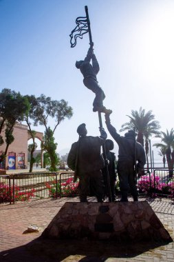 Eilat, İsrail - 24 Ekim 2020: Eilat 'ın merkezindeki 