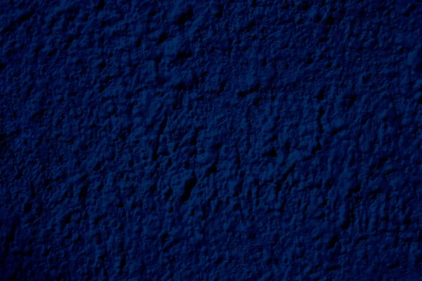 ボリュームのある石膏で覆われた濃い青の壁の質感 テキストのためのスペース コピーのためのスペース — ストック写真