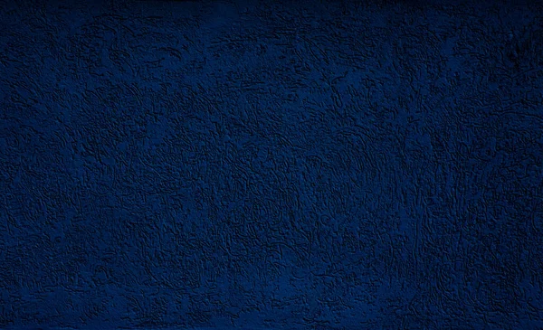 Faktura Ciemnoniebieskiej Ściany Pokrytej Tynkiem Objętościowym Miejsce Tekst Miejsce Kopiowanie — Zdjęcie stockowe