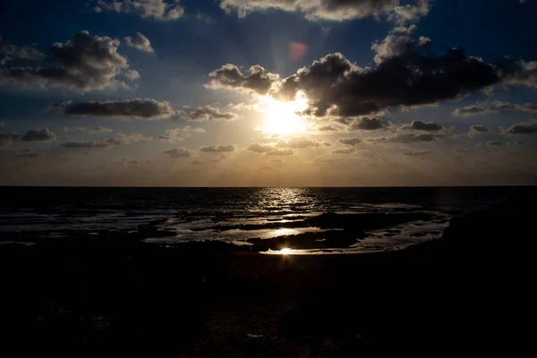Shore Backdrop Sunset Sea — Stock Photo, Image