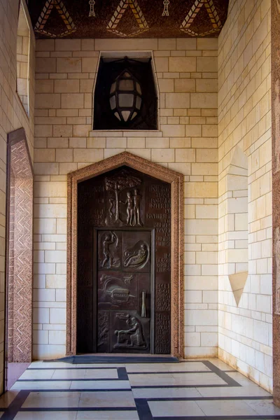 Nazareth Israel April 2021 Dveře Baziliky Zvěstování Nazaretu Izrael — Stock fotografie