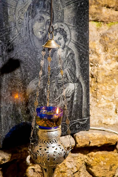 Nazareth Israel April 2021 Virgin Mary Well Greek Orthodox Church — 图库照片