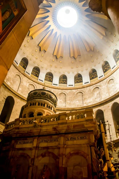 Jerusalém Israel Abril 2021 Igreja Santo Sepulcro Cúpula Sobre Kuvuklia — Fotografia de Stock