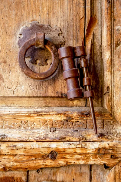 Jerusalém Israel Abril 2021 Fechadura Porta Igreja Santo Sepulcro Cidade — Fotografia de Stock