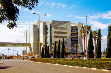 Haifa, Israel, march 26, 2021: Intel building in Haifa clipart