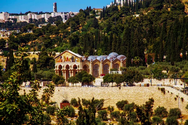 Jerusalén Israel Abril 2021 Iglesia Todos Los Pueblos Basílica Agonía —  Fotos de Stock