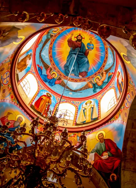 Cúpula Topo Capela Armênia Subterrânea Santa Helena Igreja Santo Sepulcro — Fotografia de Stock