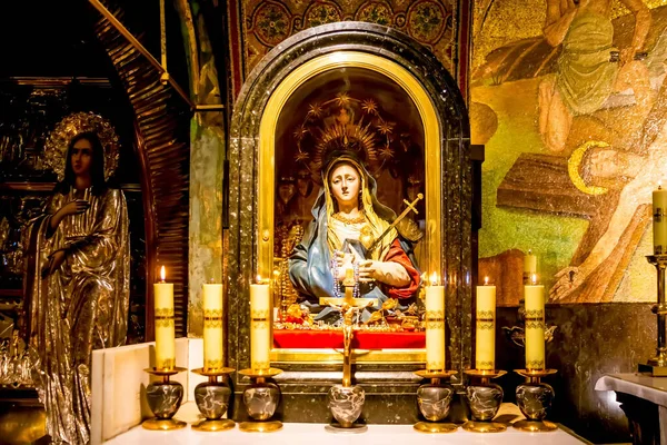 Jerusalém Israel Junho 2021 Pequeno Altar Mater Dolorosa Nossa Senhora — Fotografia de Stock