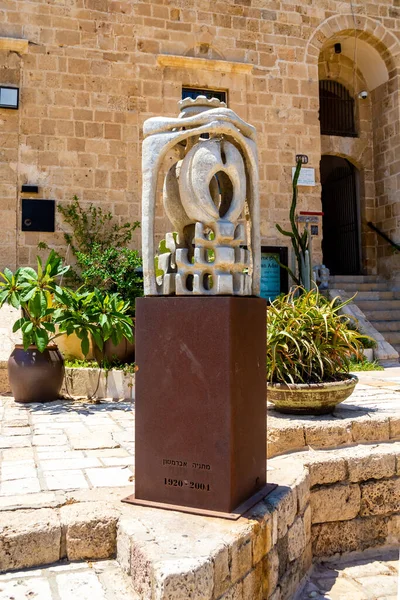 Tel Aviv Israël Juin 2021 Matanya Abramson Sculpture Matanya Abramson — Photo