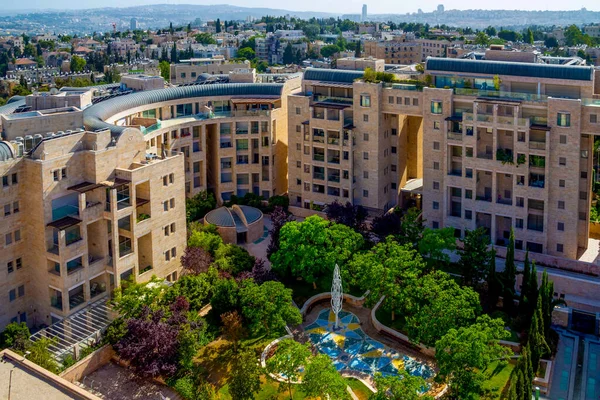 Veiw Nuevo Barrio Residencial Moderno Detrás Del Ymca Desde Torre — Foto de Stock