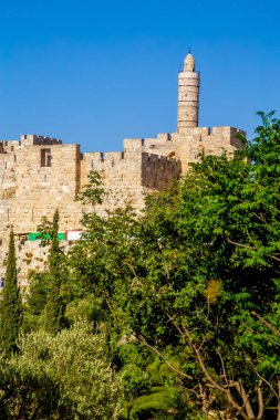 Kudüs, İsrail: Davut Kulesi 1989 yılında açıldı ve yaklaşık 2700 yıl öncesine dayanan arkeolojik kalıntılar içeriyor.