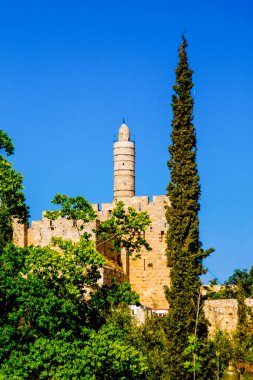 Kudüs, İsrail: Davut Kulesi 1989 yılında açıldı ve yaklaşık 2700 yıl öncesine dayanan arkeolojik kalıntılar içeriyor.