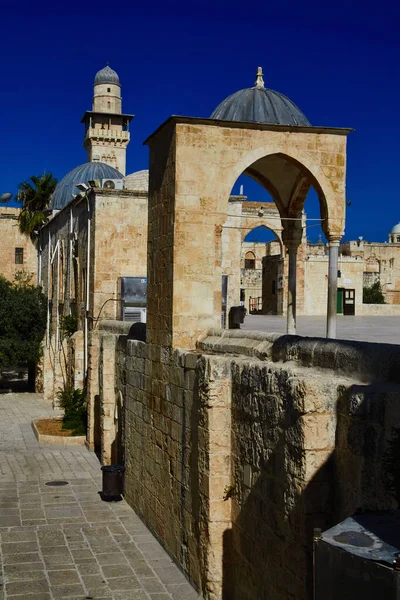 Third Minaret Called Bab Silsila Temple Mount 1329 Mamluk Governor — Stock Photo, Image