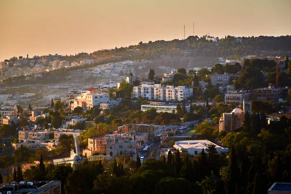 이스라엘 Ymca 예루살렘 탑에서 바라본 예루살렘 도시의 — 스톡 사진