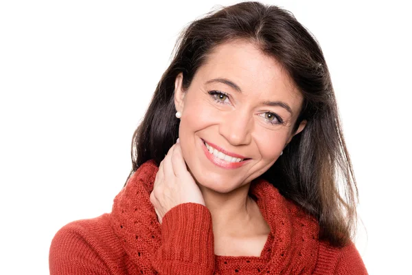 Smiling middle aged woman posing — Stock Photo, Image