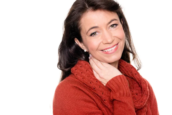 Smiling middle aged woman posing — Stock Photo, Image