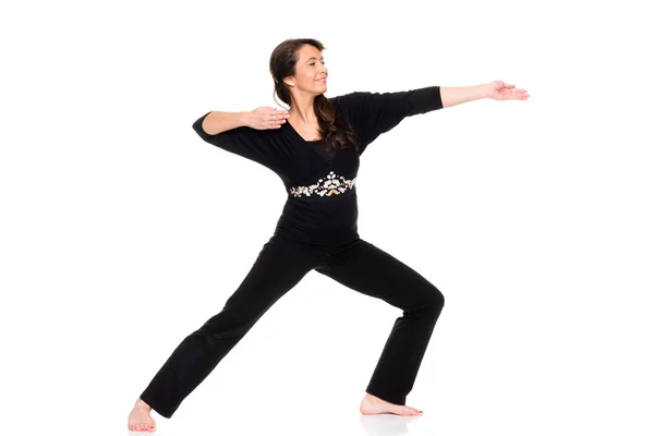 Donna che fa yoga — Foto Stock