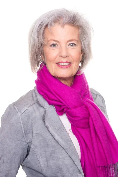 Smiling senior woman — Stock Photo, Image