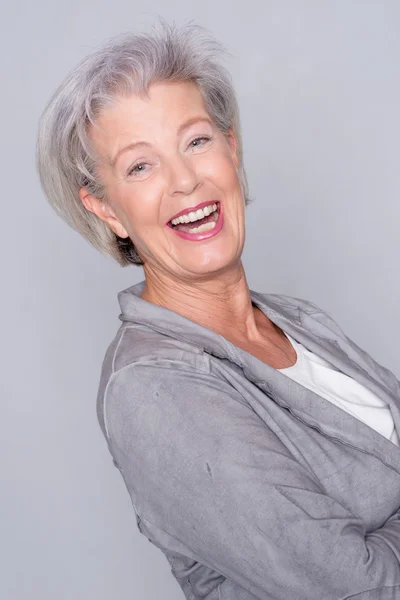 Smiling senior woman — Stock Photo, Image