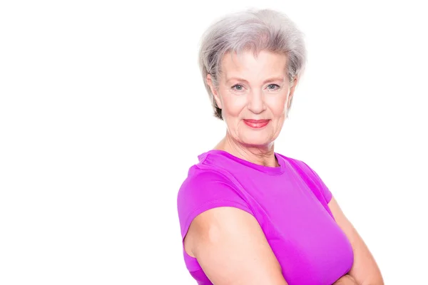 Sportive senior woman — Stock Photo, Image